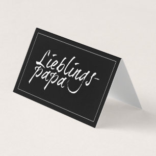 Lieblingspapa - weißer Schriftzug 00001 Kaart