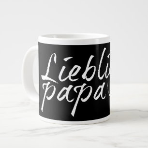 Lieblingspapa - witte Schriftzug 00001 Extra Grote Beker