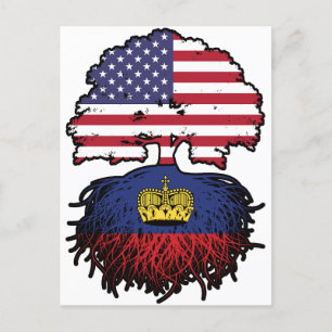 Liechtenstein American USA Briefkaart