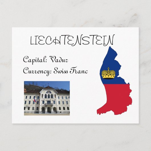 Liechtenstein Briefkaart (Voorkant)