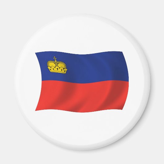 Liechtenstein Flag Magnet Magneet (Voorkant)