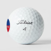 Liechtenstein Golf Balls, vlaggolfers / patriotten Golfballen (Logo)