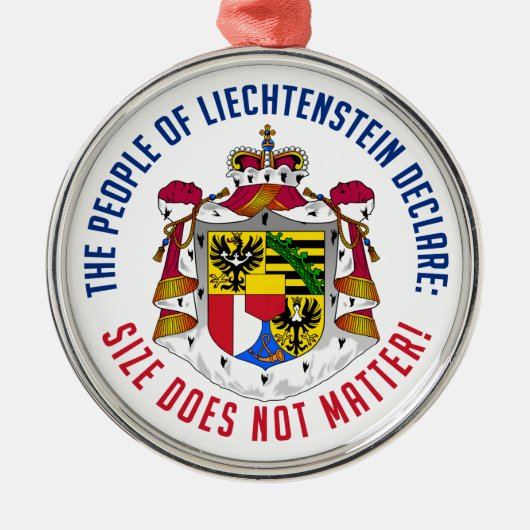 Liechtenstein Metalen Ornament (Voorkant)