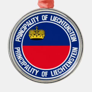 Liechtenstein Round Emblem Metalen Ornament