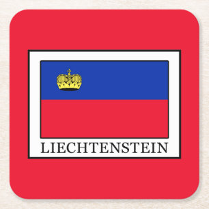 Liechtenstein Vierkante Kartonnen Onderzetter