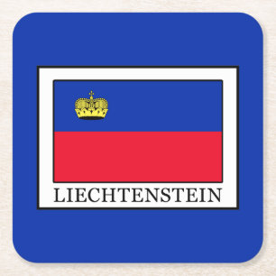 Liechtenstein Vierkante Kartonnen Onderzetter