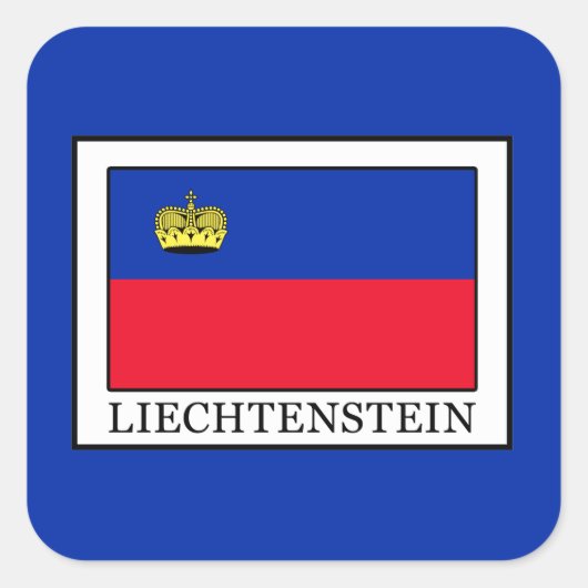 Liechtenstein Vierkante Sticker (Voorkant)