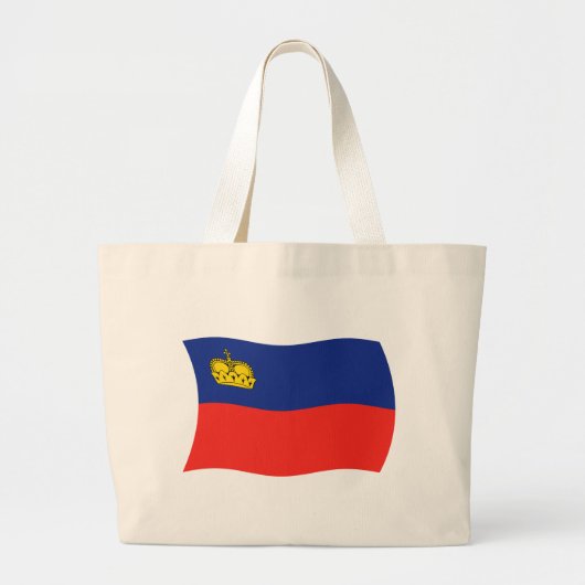 Liechtenstein Vlag Boodschappentas Grote Tote Bag (Voorkant)