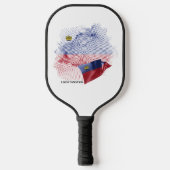 Liechtenstein vlag pickleball paddle (Voorkant)