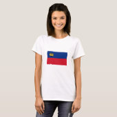 Liechtenstein Vlag T-shirt (Voorkant volledig)