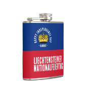 Liechtensteinse nationale dagvlag heupfles (Rechts)