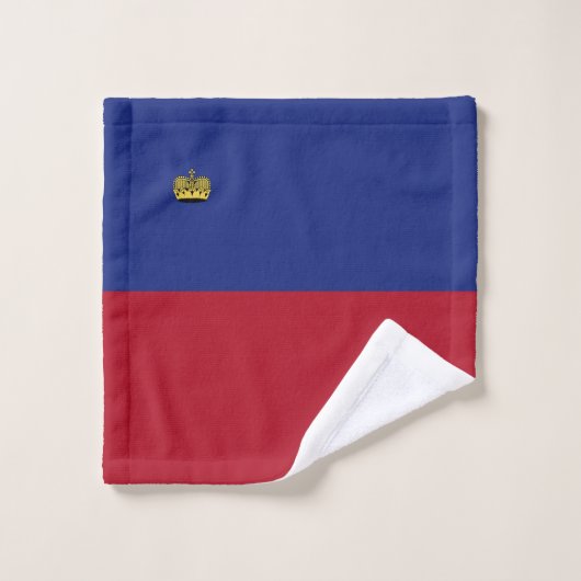 Liechtensteinse vlag bad handdoek (Wasdoekje)