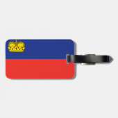 Liechtensteinse vlag bagagelabel (Achterkant horizontaal)