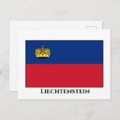 Liechtensteinse vlag briefkaart (Voorkant / Achterkant)