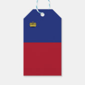 Liechtensteinse vlag cadeaulabel (Voorkant)