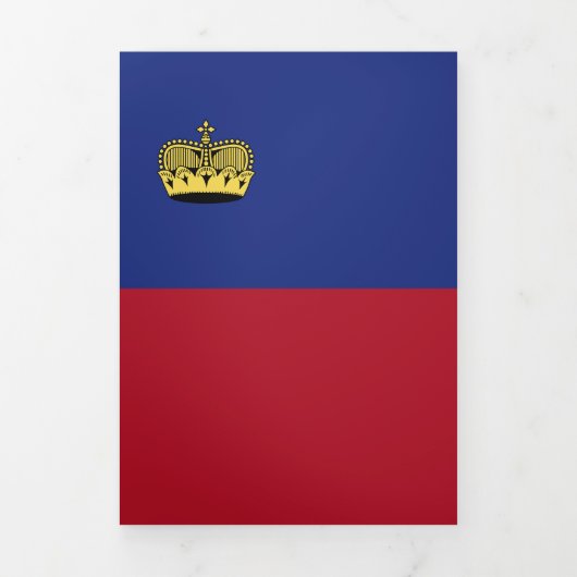 Liechtensteinse vlag drieluik kaart (Cover)
