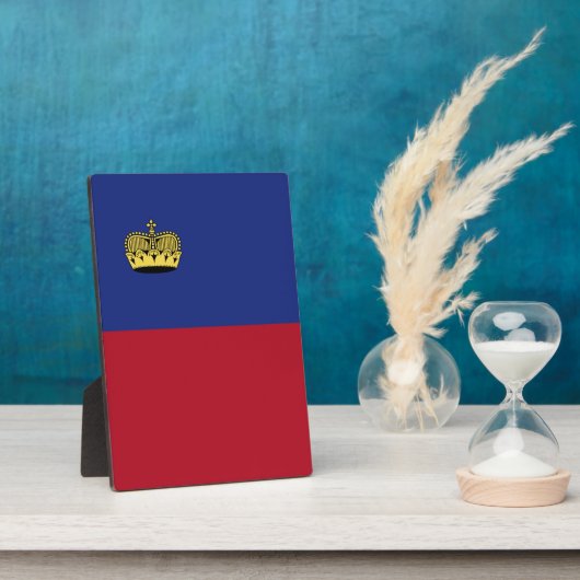 Liechtensteinse vlag fotoplaat (Zijkant)