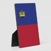 Liechtensteinse vlag fotoplaat (Zijkant)