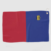 Liechtensteinse vlag golfhanddoek (Horizontaal)