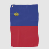 Liechtensteinse vlag golfhanddoek (Voorkant)