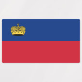 Liechtensteinse vlag labels (Design 1)