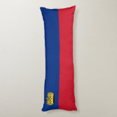 Liechtensteinse vlag lichaamskussen (Achterkant (Verticaal))