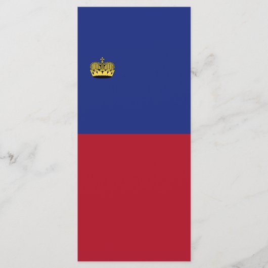 Liechtensteinse vlag menu (Voorkant)