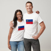 Liechtensteinse vlag t-shirt (Unisex)