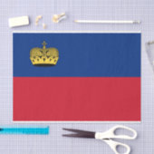 Liechtensteinse vlag tissuepapier (Craft)