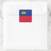 Liechtensteinse vlag vierkante sticker (Tas)