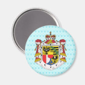 Liechtensteinse wapenschild magneet (Voorkant / Achterkant)