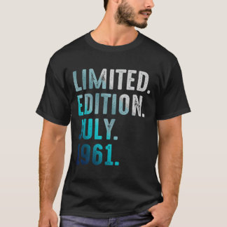 Lied Editie Juli 1961 Retro Vintage 1961 T-shirt