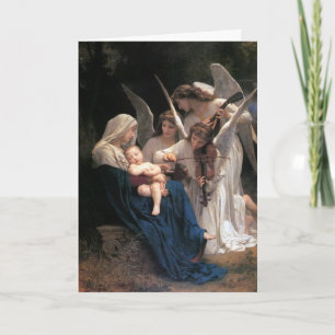 Lied van de engelen (1881) door Bouguereau Feestdagen Kaart