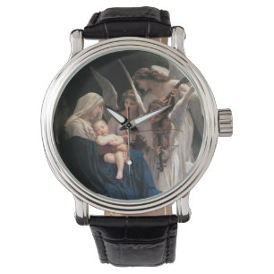 Lied van de engelen (1881) door Bouguereau Horloge