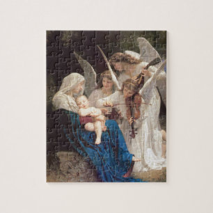 Lied van de engelen (1881) door Bouguereau Legpuzzel