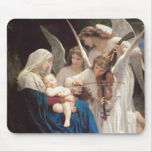 Lied van de engelen (1881) door Bouguereau Muismat