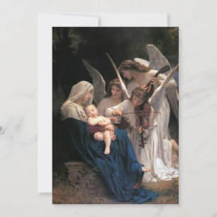 Lied van de engelen van Bouguereau, Kerstfeest Kaart
