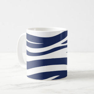 Lied van de zee Navy Blauwe Zeevaartstromen Koffiemok
