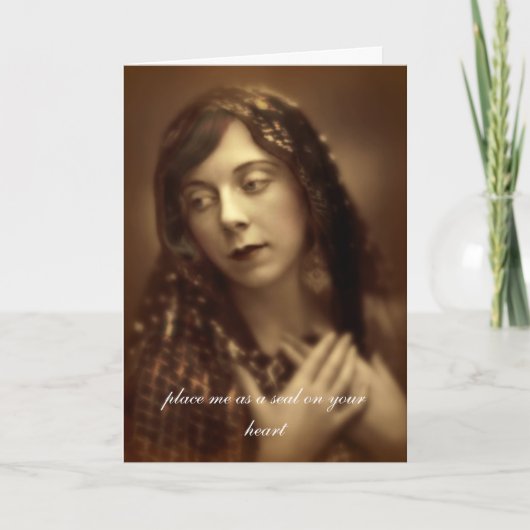 Lied van het Wenskaart van de Liefde van het Vers Kaart (Voorkant)