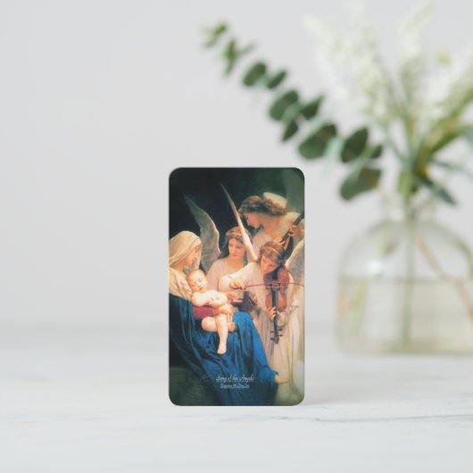 Liedje van engelen met Moedergebed Informatiekaartje (Staand voorkant)