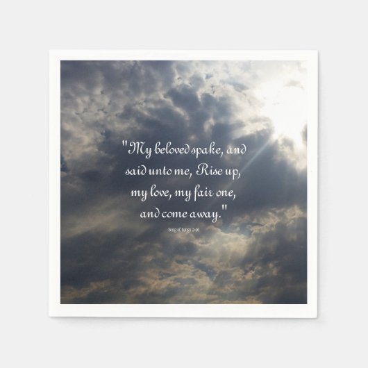 Liedjes 2:10 servet (Voorkant)