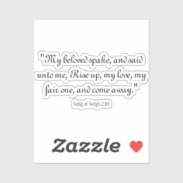 Liedjes 2:10 sticker