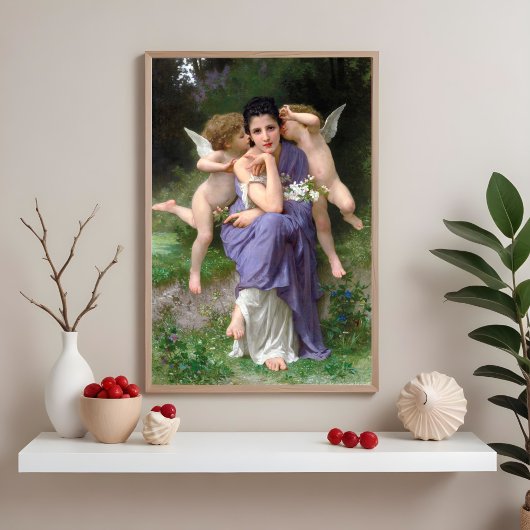 Liedjes van de lente door William Bouguereau Foto Afdruk
