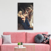 Liedjes van Engelen van Bougeureau Canvas Afdruk (Insitu (Woonkamer))