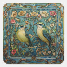 Liedvogels in liefde Art Nouveau