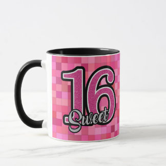 Lief 16 foto roze verjaardagskoffie super Schattig Mok