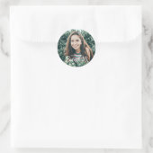 Lief 16 trendy script foto dank u ronde sticker (Tas)
