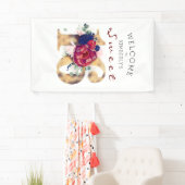 Lief 16e verjaardagsfeestje Bourgogne Rode Marine Spandoek (Insitu)