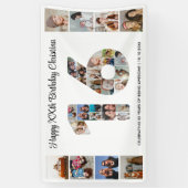 Lief 16e verjaardagsfeestje nummer 16 fotocollage spandoek (Verticaal)