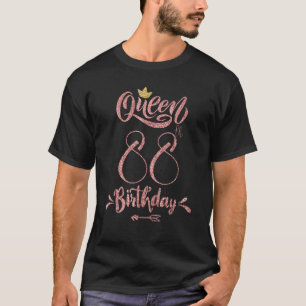 Lief 88ste verjaardag vrouwen koningin kroon 88 ja t-shirt